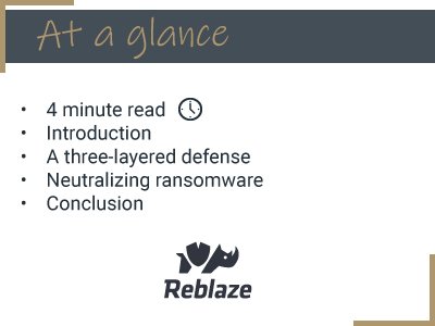 Avoiding the Ransomware Epidemic