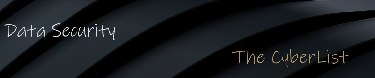 Cyber Security List Data Security